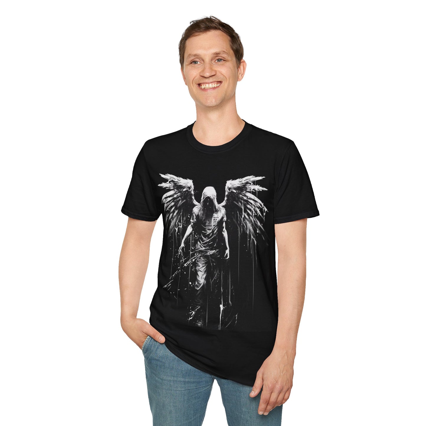 Angel Wings, Death Metal Tee, Goth Tee, Horror Tee