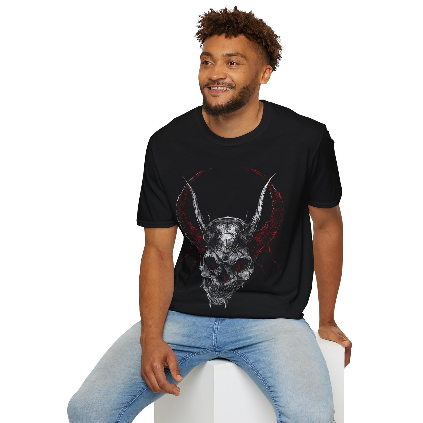 Hell Horns, Death Metal Tee, Goth Tee, Horror Tee