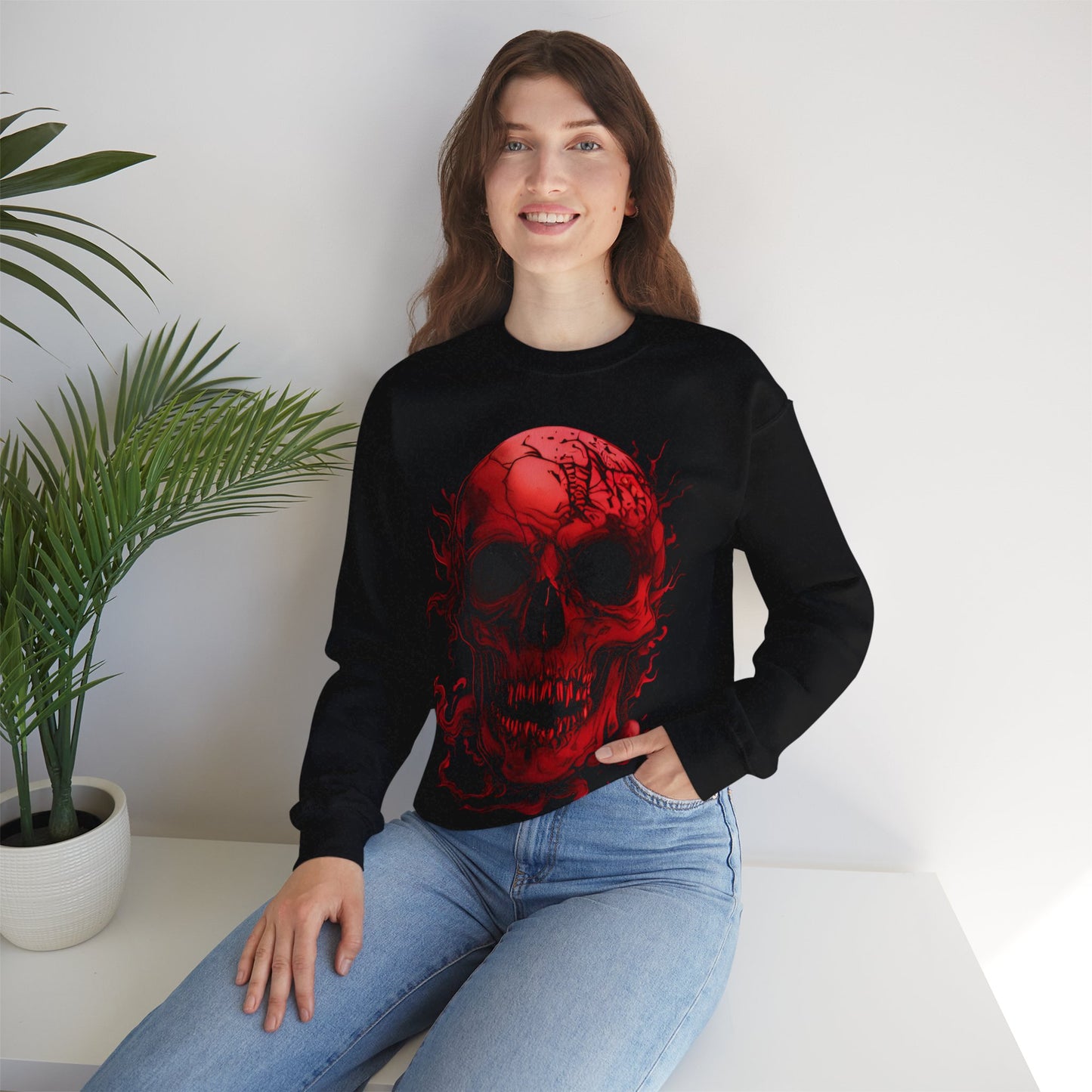 Death Metal Unisex Heavy Blend™ Crewneck Sweatshirt s1