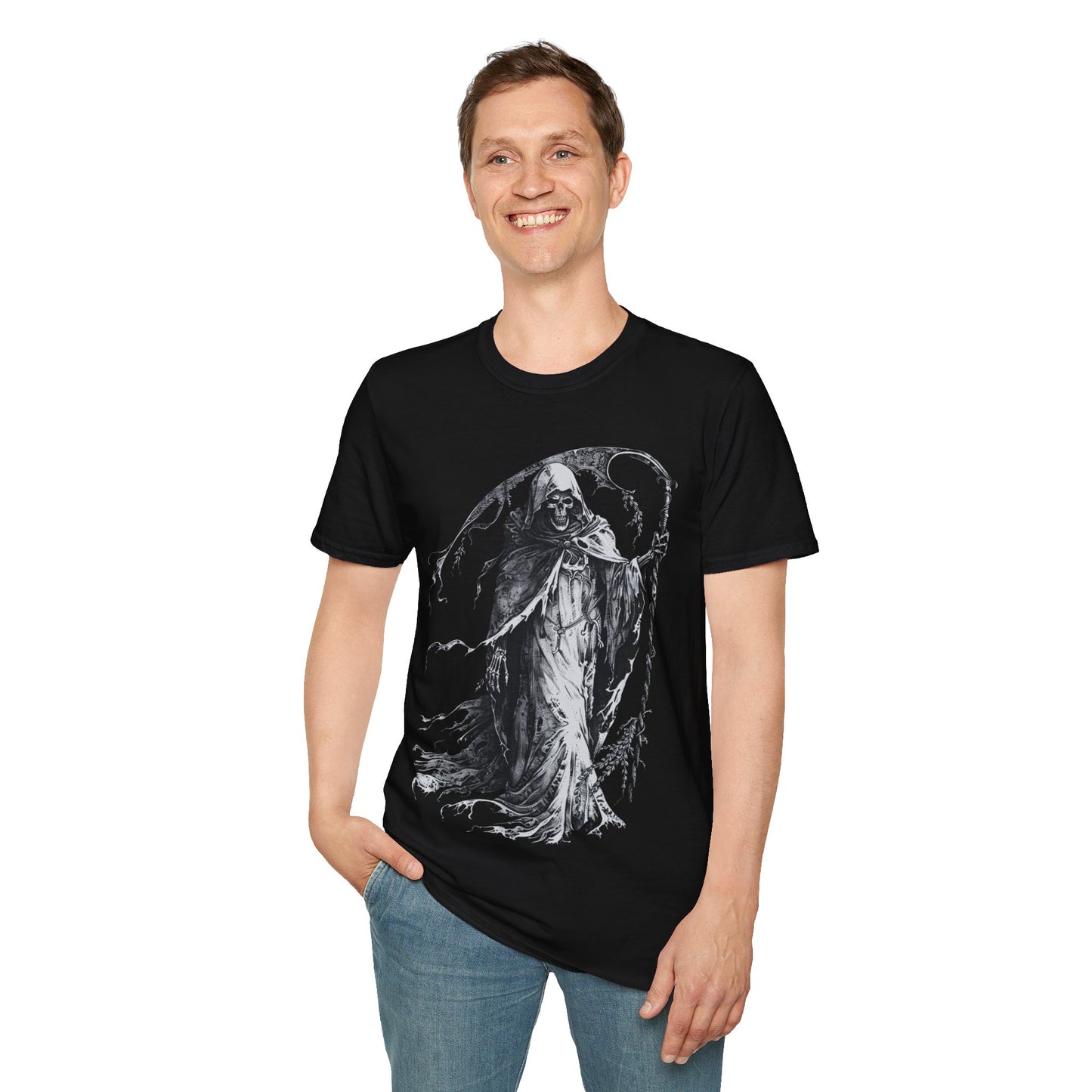 Reaper's Cloak. Death Metal Tee, Goth Tee, Horror Tee