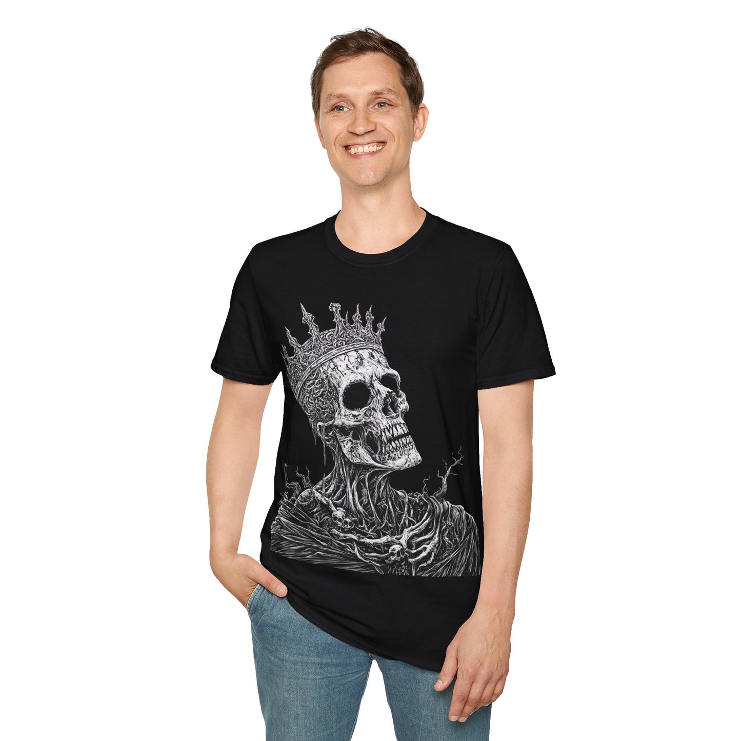 Crowned Decay, Death Metal Tee, Goth Tee, Horror Tee